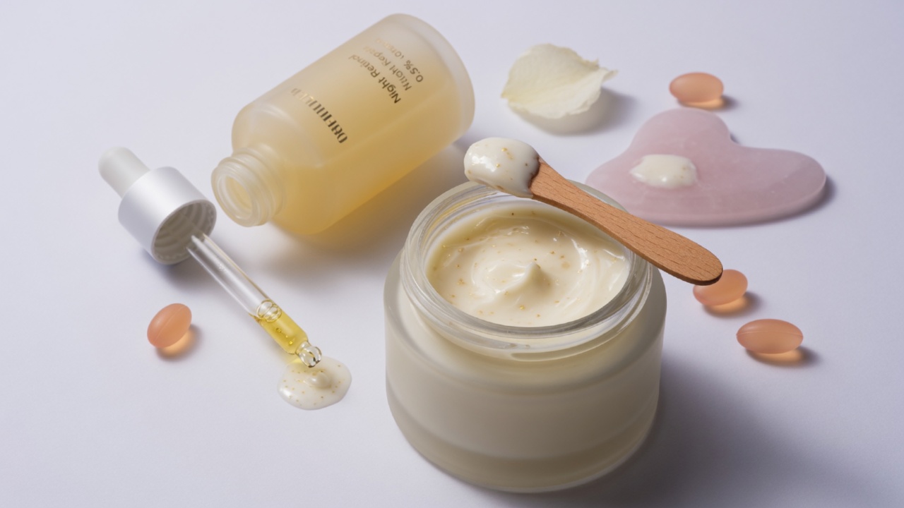 Editorial photograph related to Night Retinol Cream: What is the best retinol night cream or moisturizer?